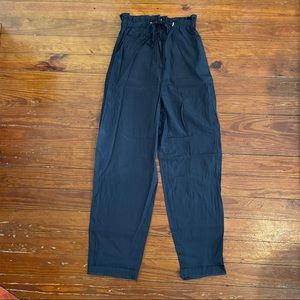 Zara Paperbag Wide Leg Drawstring Pant